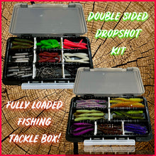 Load image into Gallery viewer, Double Sided Dropshot Fishing tackle box. fully Loaded Dropshot kit