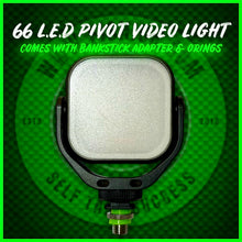 Load image into Gallery viewer, PiVot 66 L.E.D Self Take Video Light Inc Bankstick Adapter.