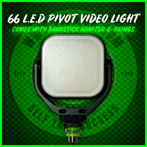 PiVot 66 L.E.D Self Take Video Light Inc Bankstick Adapter.