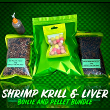 Load image into Gallery viewer, Carp boilie Carp bait bundle. Carp fishing bait. Carp fishing kit. Boilie and pellet and glug and popups