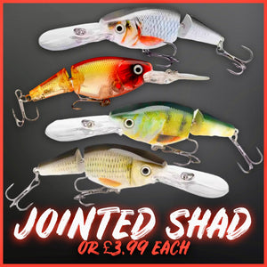 Jointed Shad Rap Crankbait - 15g - 10cm - Various Colours