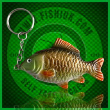 Load image into Gallery viewer, Common Carp Keyring. (Golden Brown Version)