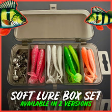 Load image into Gallery viewer, Jig Head Lure set. Ripple paddle tail soft lures for jigging.35pc.