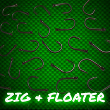 Load image into Gallery viewer, Zig &amp; Floater Carp Hooks.Micro Barbed