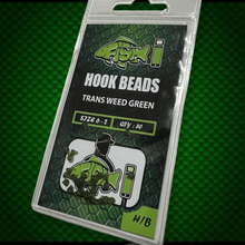 Load image into Gallery viewer, Weed Green Hook Beads. Hook Stops.