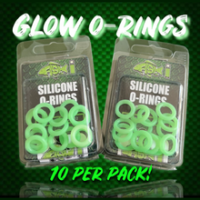 Load image into Gallery viewer, Glow In The Dark O-Rings.(10 per pack)