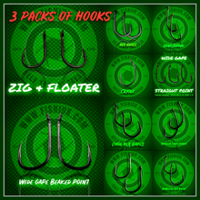 Load image into Gallery viewer, 3 Packs of Our Carp Hooks