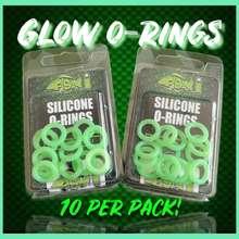 Load image into Gallery viewer, Glow In The Dark O-Rings.(10 per pack)