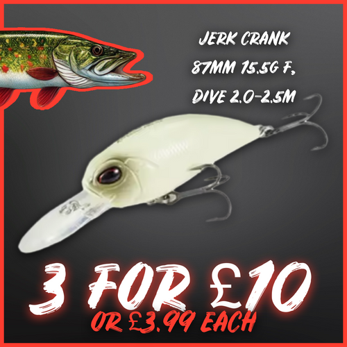 Crankbait / Plug Lure.Colour Pearl White.Lure fishing