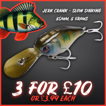 Load image into Gallery viewer, Crankbait / Plug Hard Lure 50mm 5g.Colour Green with Brown lip and blue face.