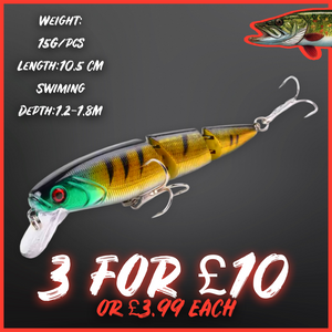 Multi section fishing lures. Best lures for pike. Upper layers. Hard lure. Various. Pike fishing. 