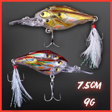 Load image into Gallery viewer, Shoal Lure for perch fishing. Best perch fishing lure. Best perch lures 2025. Plug for perch.9g lure 7-5cm lure shad