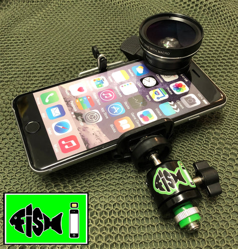 Phone Holder & 0.45X HD Wide Angle Lens - FiSH i 