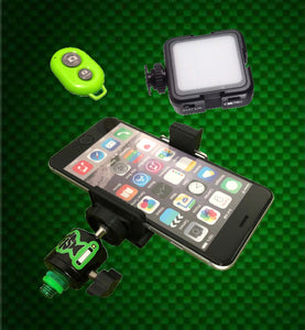FiSH i Phone Holder With Cold Shoe Mount & Bluetooth Remote